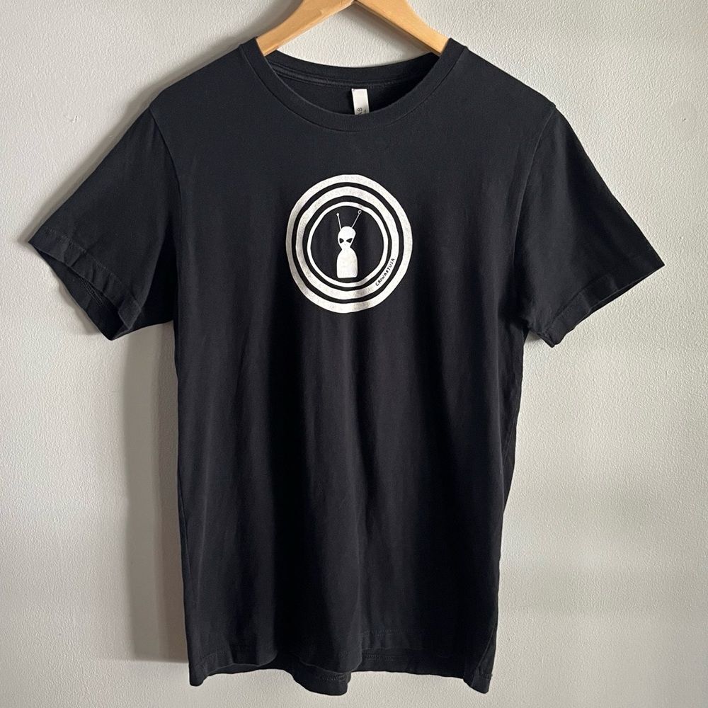 Alien UFO Graphic T Shirt Black Grunge Spacecore Alt Tee Unisex Medium